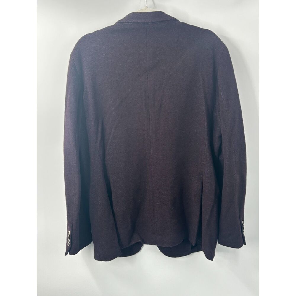 John Varvatos Mens Varick Cotton Blend Knit Sport Coat 44R Purple Blazer Jacket - Picture 3 of 8